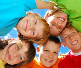 Naive happy children Stock Photo 05