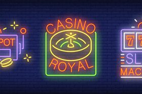 Neon logos design vector material 02