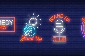 Neon music logos vector material 04