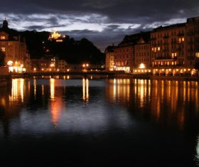 Night urban landscape Stock Photo 01