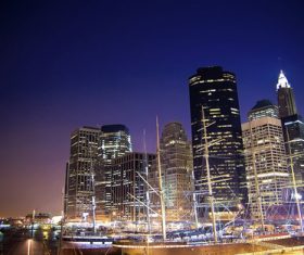 Night urban landscape Stock Photo 02