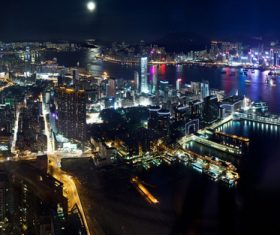 Night urban landscape Stock Photo 03