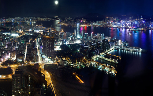 Night urban landscape Stock Photo 03 free download