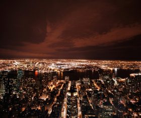 Night urban landscape Stock Photo 08