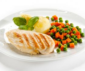 Nutrition collocation dishes Stock Photo 07