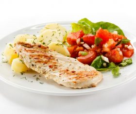 Nutrition collocation dishes Stock Photo 08