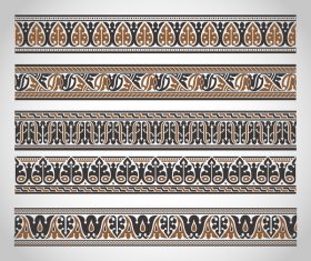 Old ornament borders vectors 05