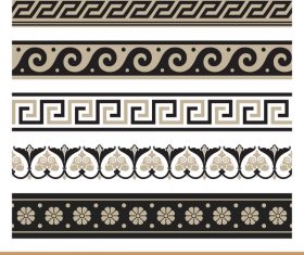Old ornament borders vectors 06