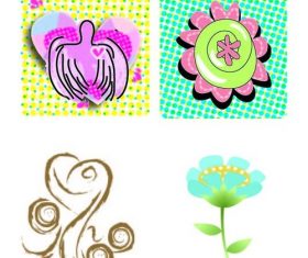 Original cartoon material vector