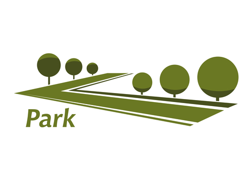 Park logos design vector set 04