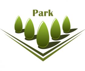 Park logos design vector set 05