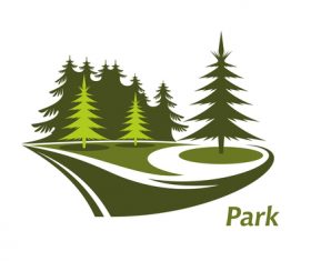 Park logos design vector set 06