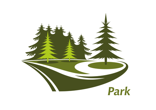 Park logos design vector set 06