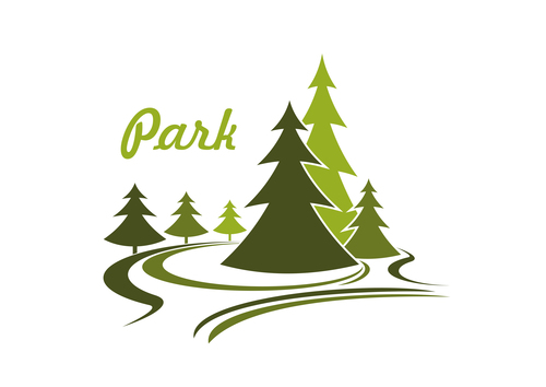 Park logos design vector set 07