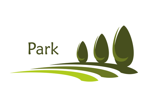 Park logos design vector set 09