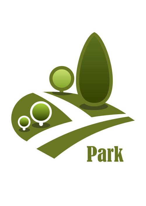Park logos design vector set 10