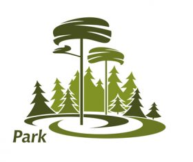 Park logos design vector set 12