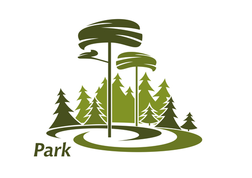 Park logos design vector set 12