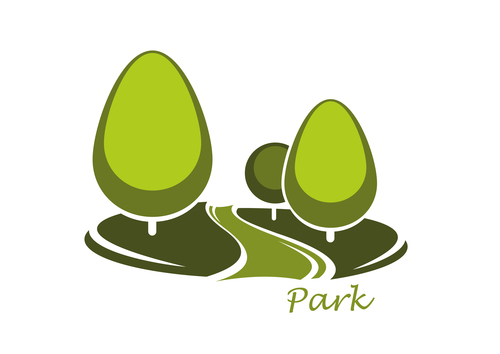 Park logos design vector set 13