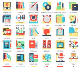Perfect flat icons – My Workplace