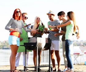 Picnic party Stock Photo 02