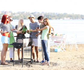 Picnic party Stock Photo 05