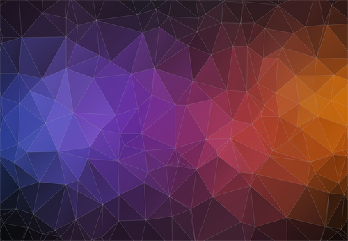 Polygonal geometric shapes abstract vector background 01