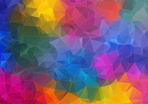 Polygonal geometric shapes abstract vector background 02