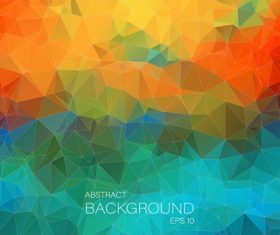 Polygonal geometric shapes abstract vector background 03