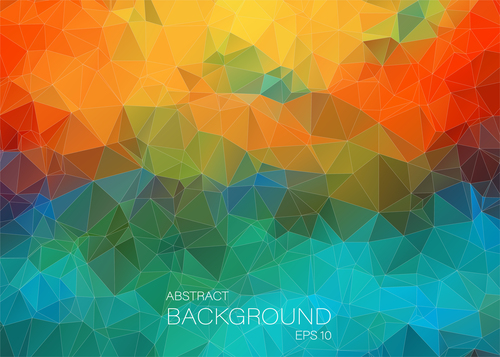 Polygonal geometric shapes abstract vector background 03