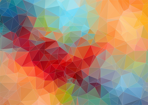 Polygonal geometric shapes abstract vector background 04