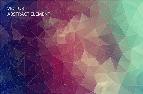 Polygonal geometric shapes abstract vector background 08