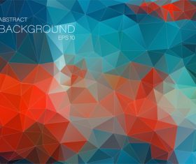 Polygonal geometric shapes abstract vector background 09