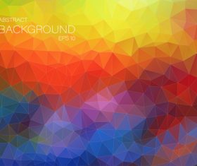 Polygonal geometric shapes abstract vector background 10