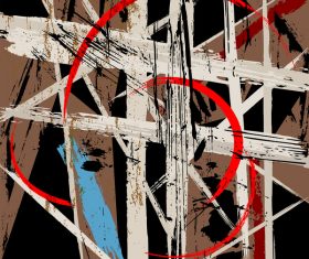 Pop graffiti elements background design vector 01