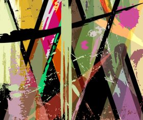 Pop graffiti elements background design vector 04