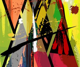 Pop graffiti elements background design vector 05