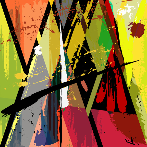 Pop Graffiti Elements Background Design Vector 05 Free Download