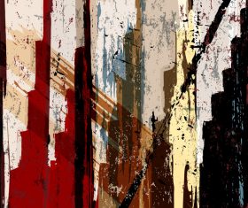 Pop graffiti elements background design vector 06