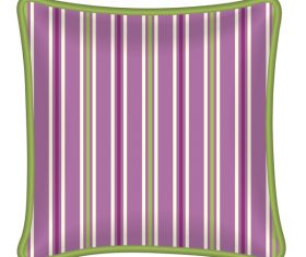 Purple stirpe pillow template vector