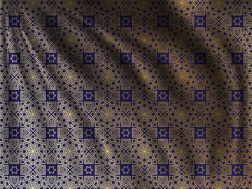 Ramadan styles fabric pattern vector material 04