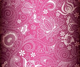 Red decor pattern design vector