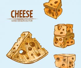 Retro sheese hand drawing vectors 01