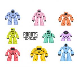 Robots technology vector illustration