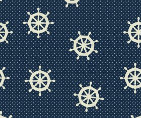 Rudder seamless pattern vintage vector 01
