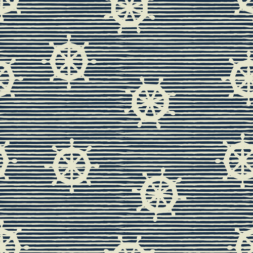Rudder seamless pattern vintage vector 04