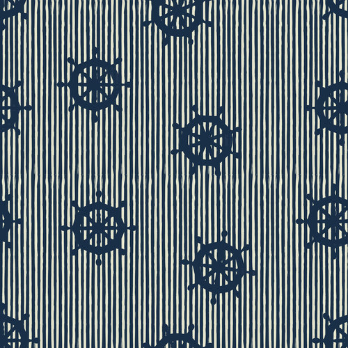 Rudder seamless pattern vintage vector 05