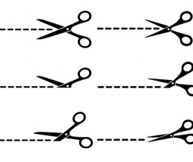 Scissros design elements vectors 03