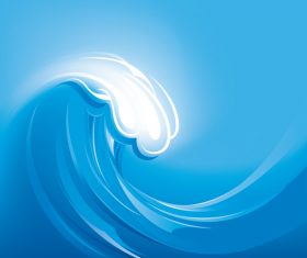Sea wavy background design vector 03