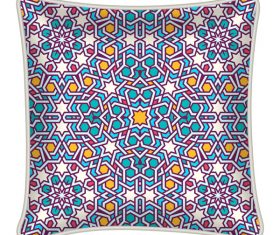 Seamless pattern with pillow template vector 01